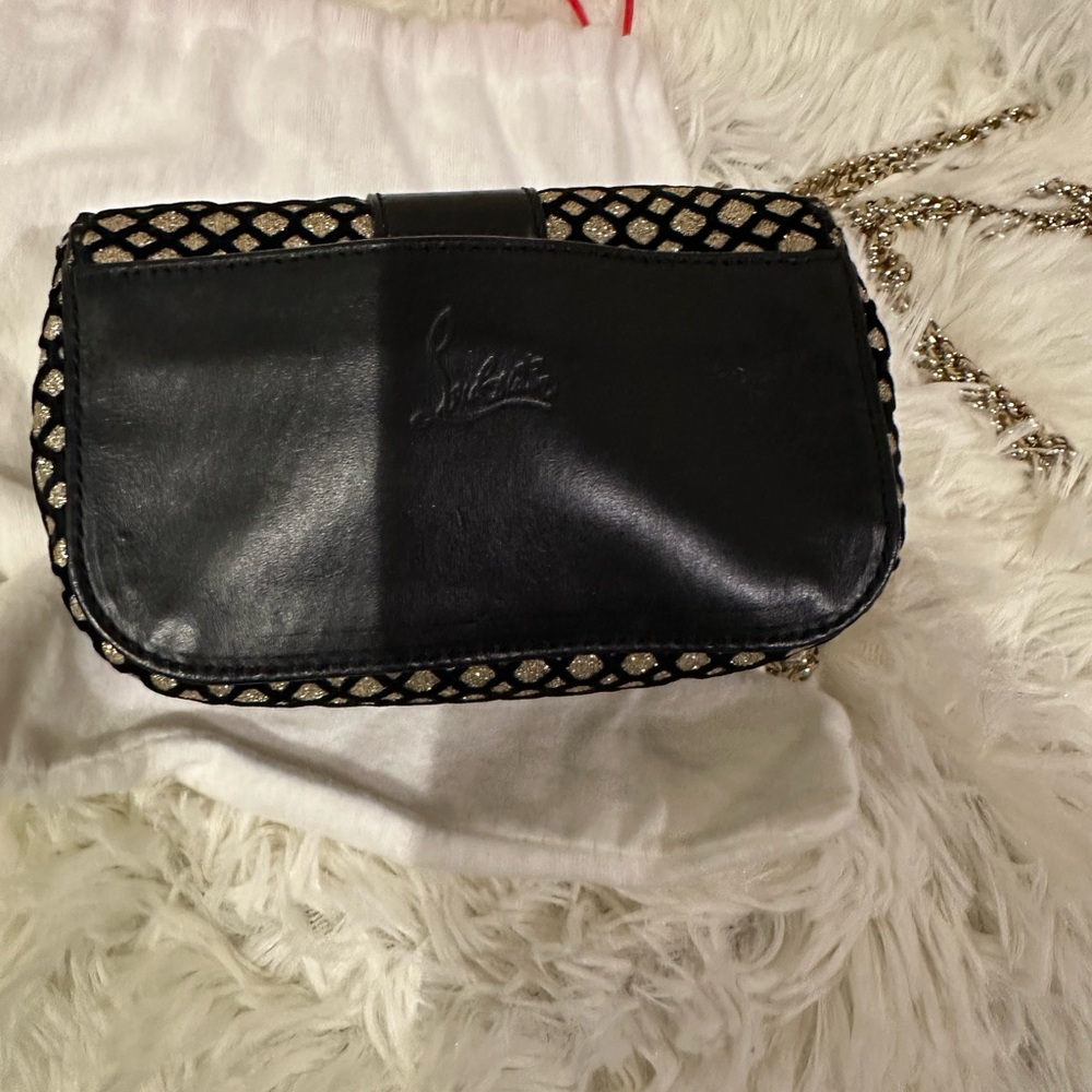 Christian Louboutin Black and Gold “sweetie” Crossbody Bag - Picture 4 of 12